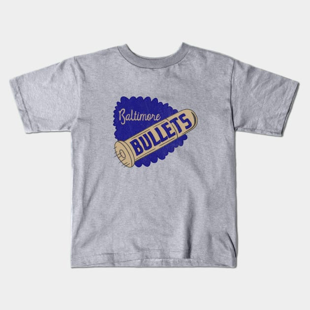 Defunct Baltimore Bullets Basketball Kids T-Shirt by LocalZonly